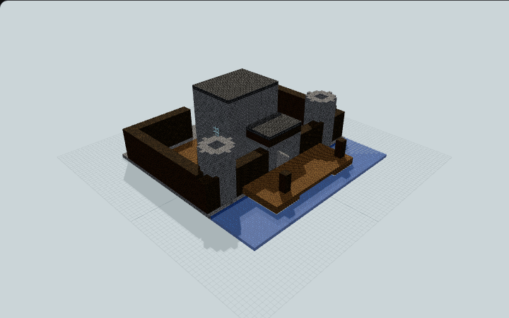 Tidegate Harbor Castle — Minecraft build preview
