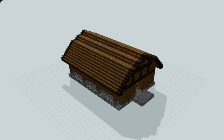 Spruce Barn With Hay Loft — Minecraft build preview