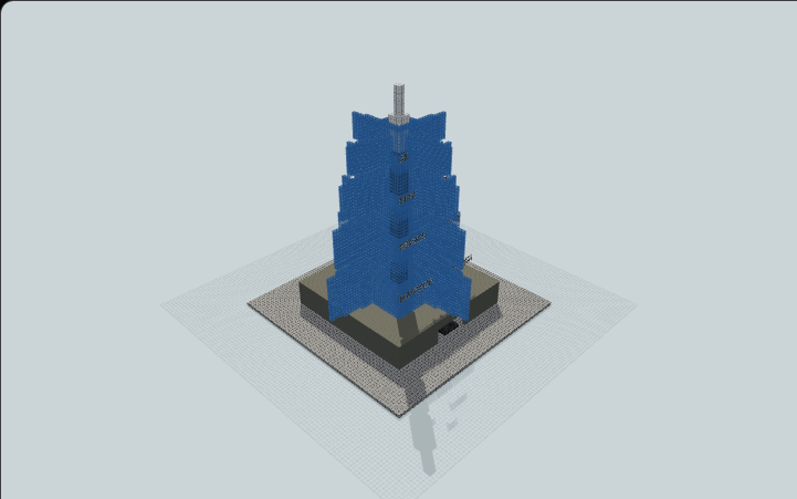 Burj Khalifa Vertical Skyscraper — Minecraft build preview