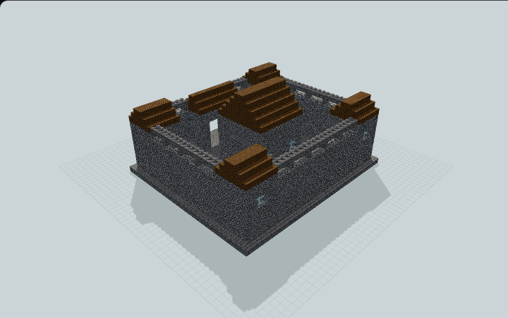 Compact Stone Starter Castle — Minecraft build preview