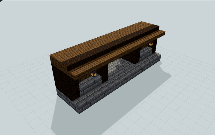 Spruce Storage Room Entrance — 15×5 Minecraft Schematic — Minecraft build preview