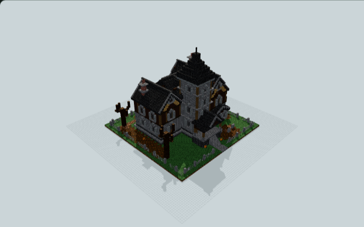 Ravenshade Gothic Haunted Mansion — Minecraft build preview