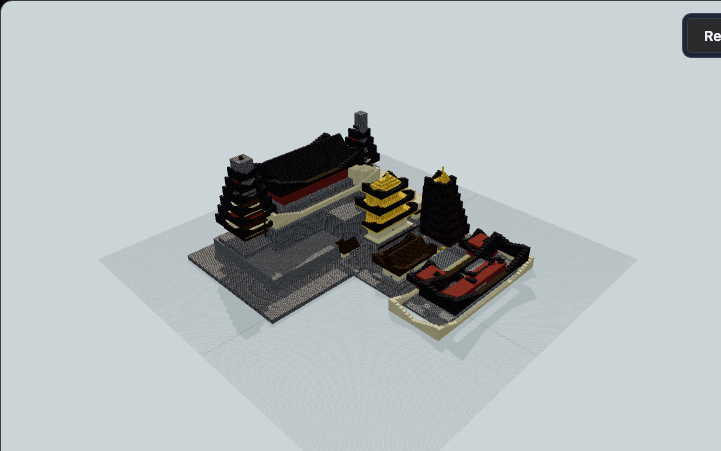 Mountain Pagoda Temple Complex — Minecraft build preview