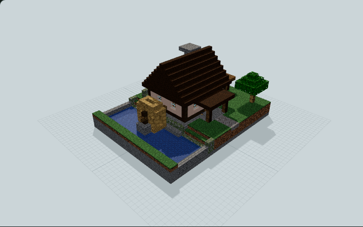Medieval Riverside Watermill & Survival Workshop — Minecraft build preview