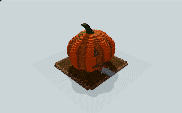 Giant Jack-o'-Lantern House — Minecraft build preview