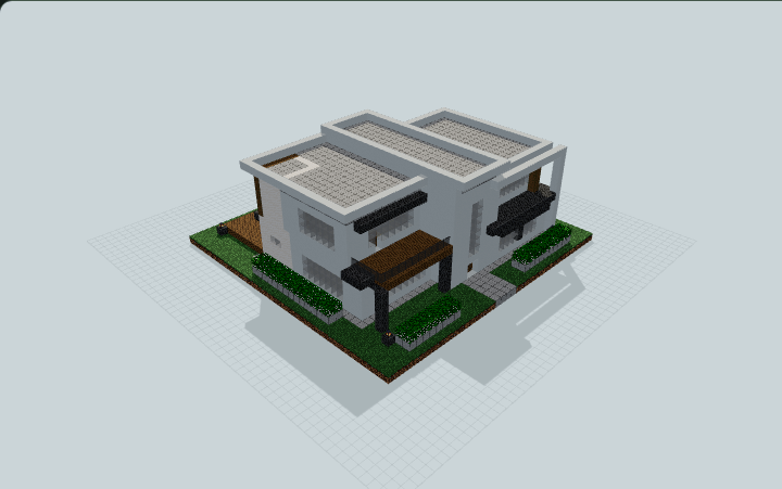 Atrium & Garden Family Home — Minecraft build preview